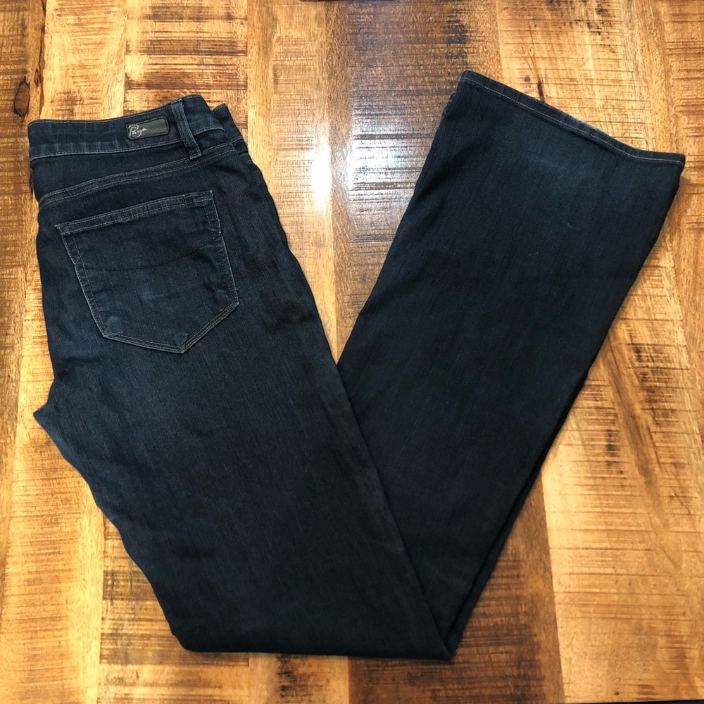 Paige Denim Medium Wash Wide Leg Jeans